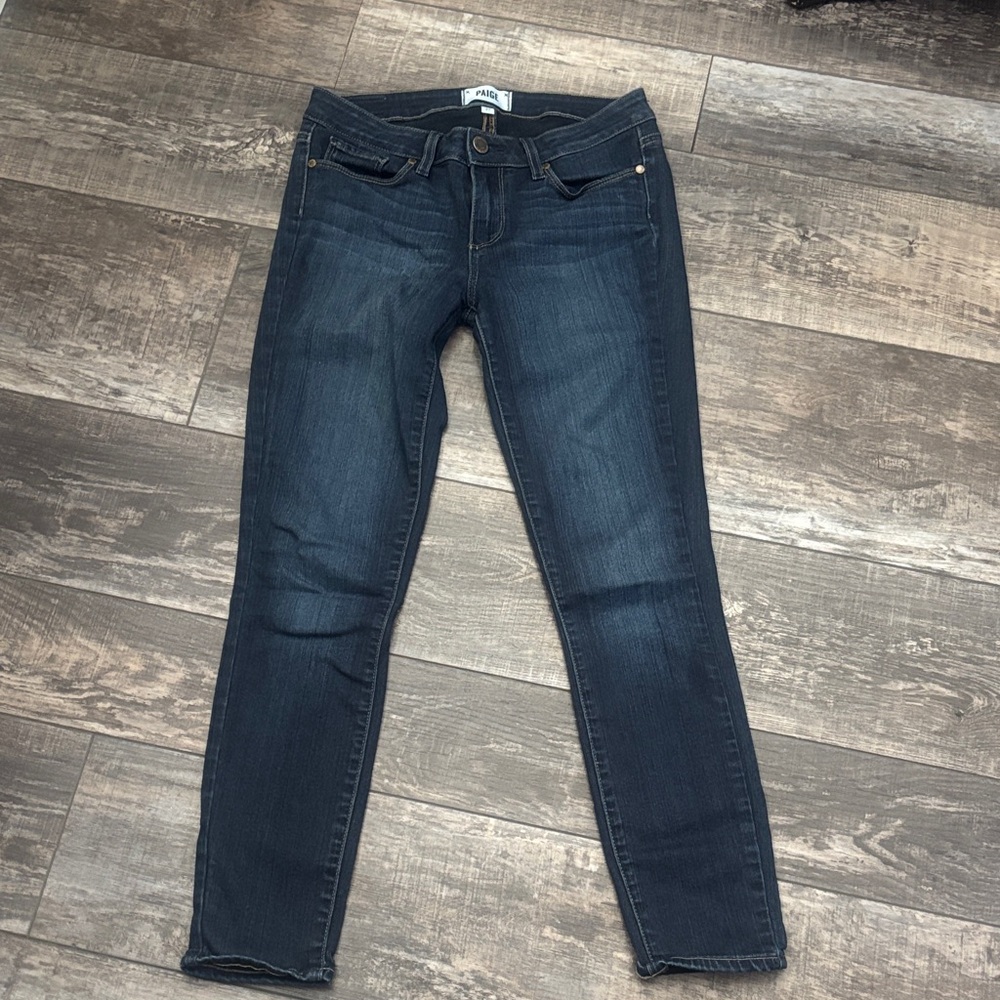 PAIGE Dark Indigo Skinny Jeans